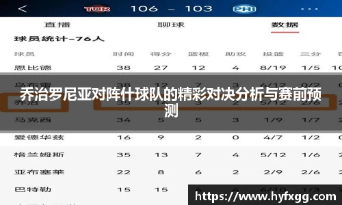 乔治罗尼亚对阵什球队的精彩对决分析与赛前预测
